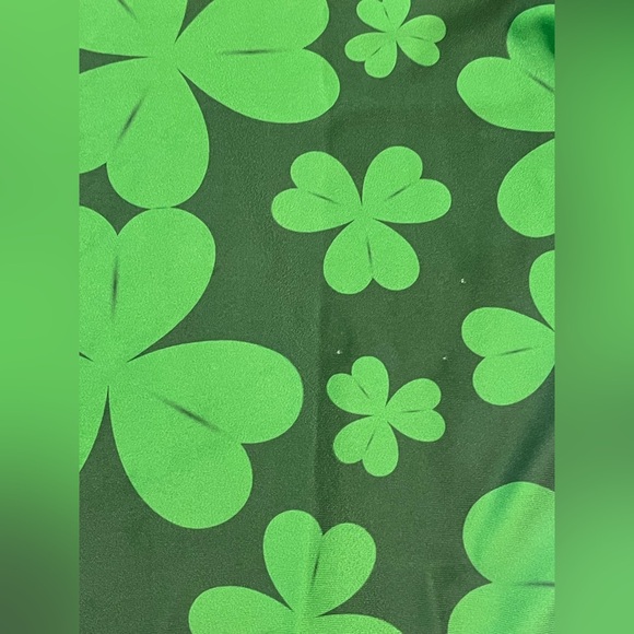 Vastitch Two-Tone Green Clover Women’s Leggings Size Small - Picture 13 of 14